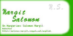 margit salomon business card